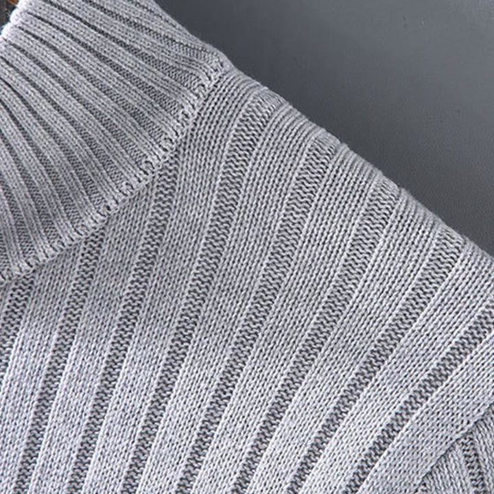 Buddha Stones Spring Plain Zipper Design Baumwolle Herren Langarm Mock Neck Jacke - image 5