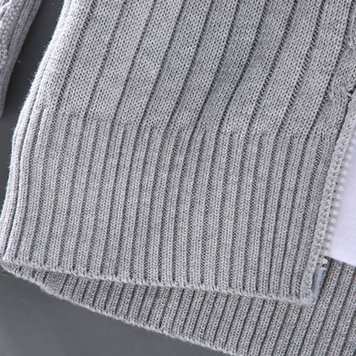 Buddha Stones Spring Plain Zipper Design Baumwolle Herren Langarm Mock Neck Jacke - image 8