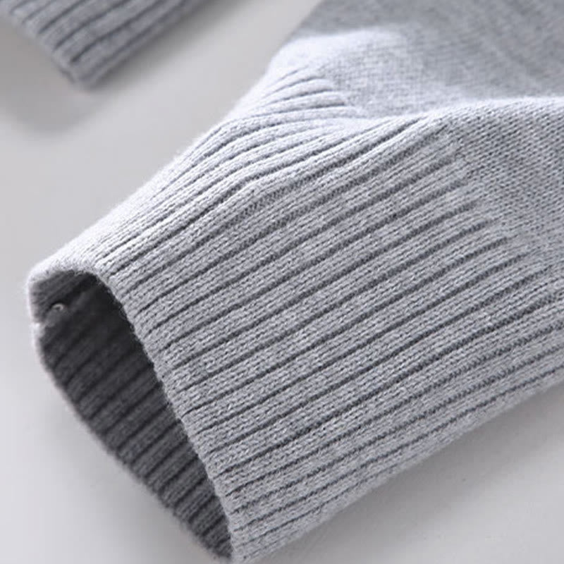 Buddha Stones Herren-Baumwolljacke mit langen Ärmeln und schlichtem Reißverschluss und geripptem Saum - image 6