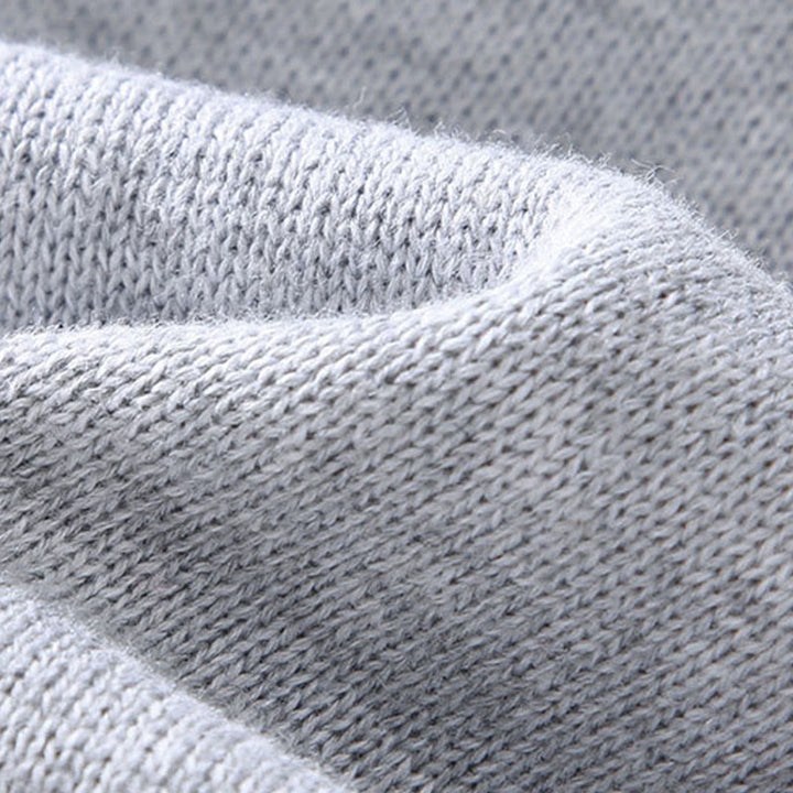 Buddha Stones Herren-Baumwolljacke mit langen Ärmeln und schlichtem Reißverschluss und geripptem Saum - image 5