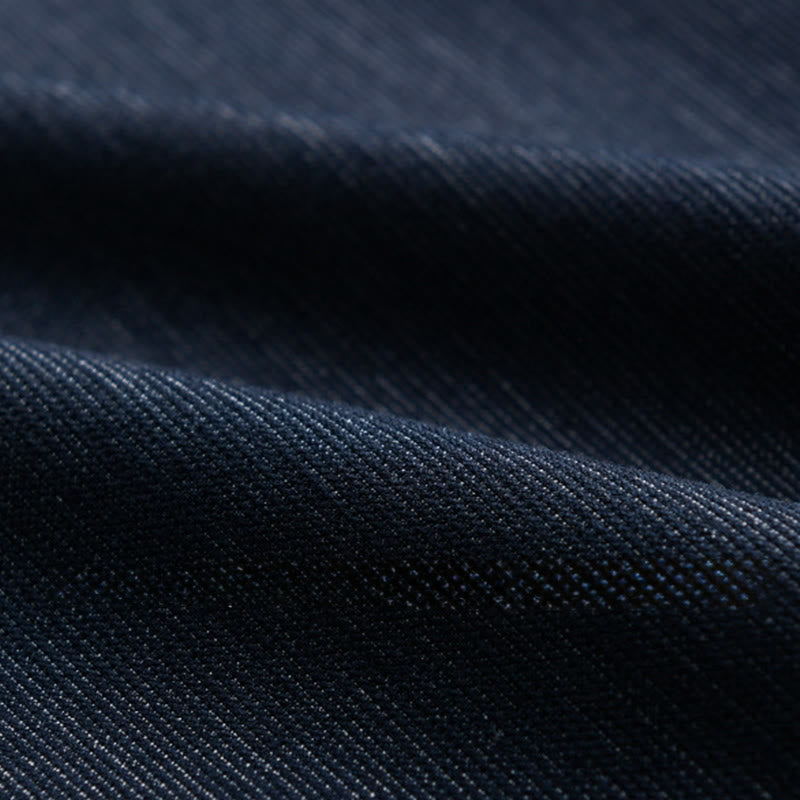 Buddha Stones Fall Pure Color Buttoned Detail Revers Herren Langarmjacke - image 7