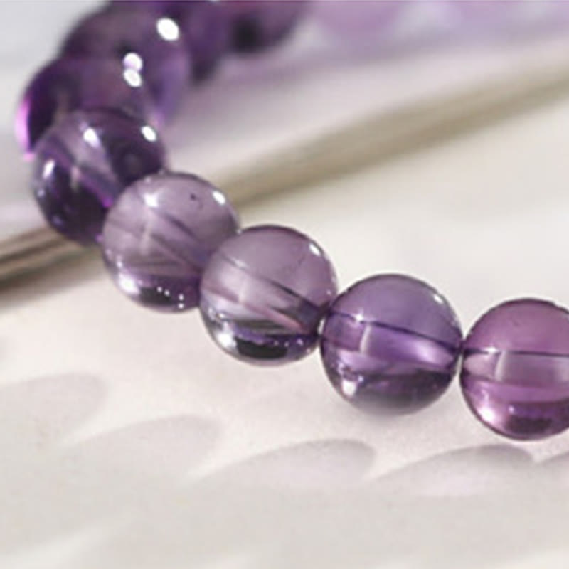 Buddha Stones Amethyst Rosenquarz Erdbeerquarz Glücksbringer Armband - image 11