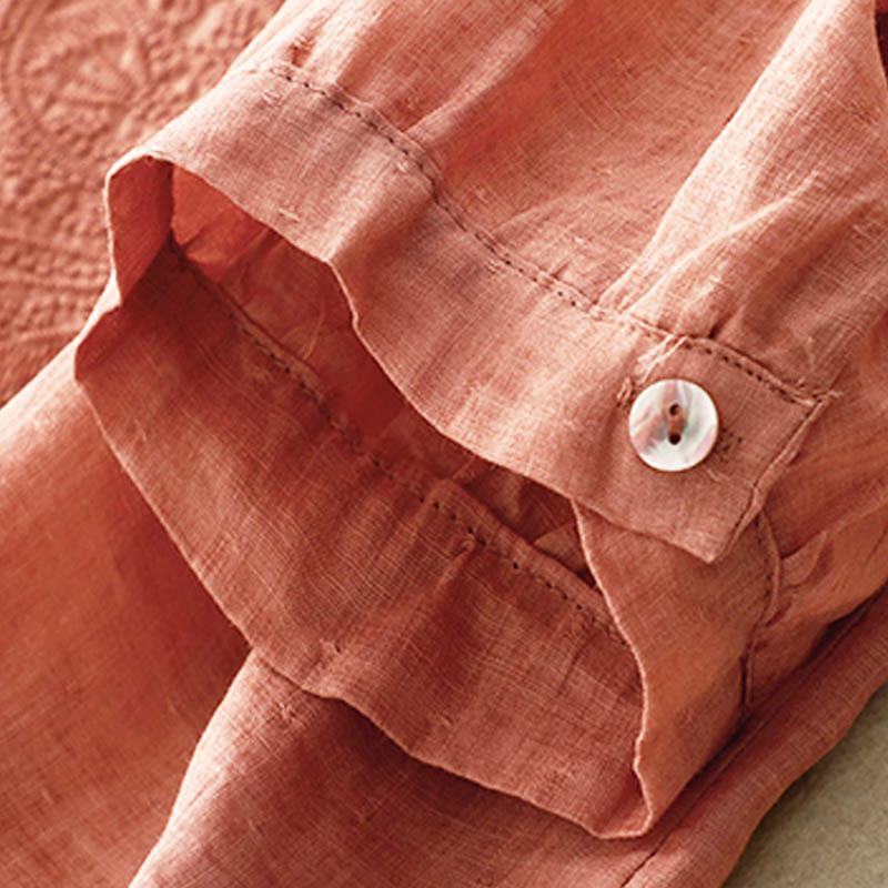 Buddha Stones V-Ausschnitt Schmetterling Damen Halbarm Shirt - image 2