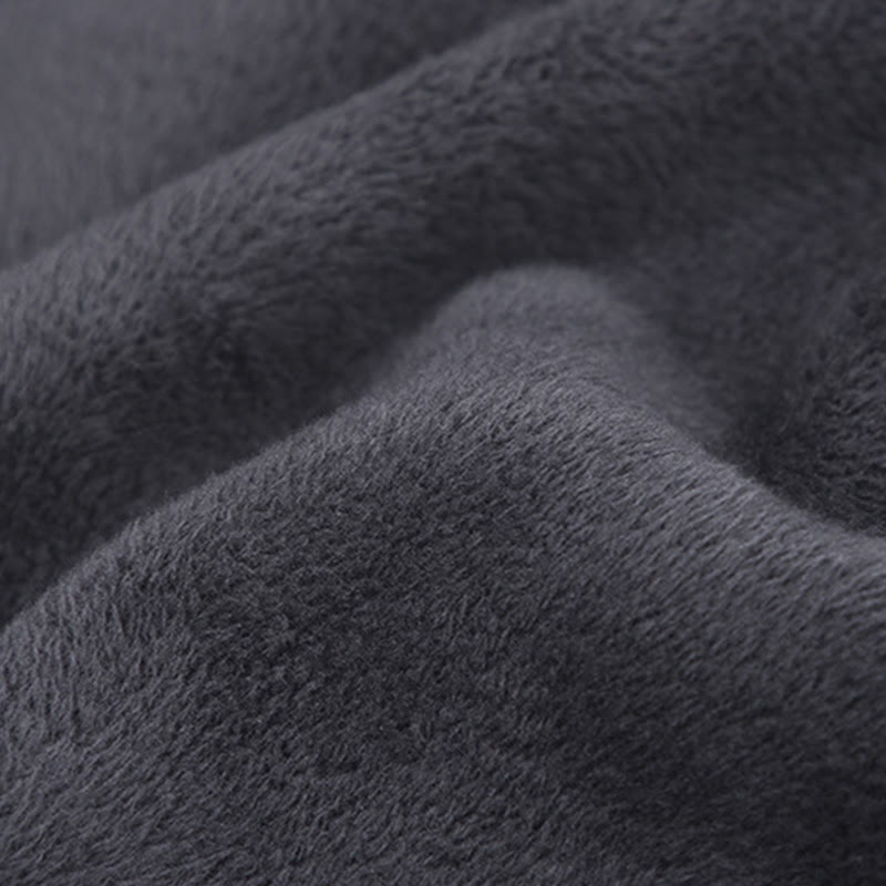 Buddha Stones Herren-Jacke, einfarbig, langärmlig, mit Thermo-Fleece gefüttert, Ramie-Leinen-Baumwoll-Jacke mit Taschen - image 12