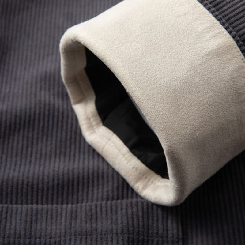 Buddha Stones Herren-Tang-Anzug mit Froschknöpfen, Mandarinkragen, langärmelig, Baumwolle, mit Taschen - image 6