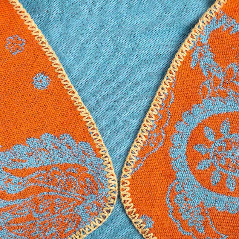 Buddha Stones Herbst Winter Tibetisches Paisley Muster Schal Thermal Cozy Unisex Schal Wickeltuch - image 3