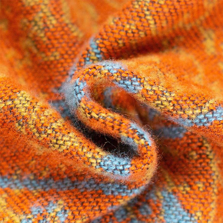 Buddha Stones Tibetischer Jacquard Elefant Geometrie Muster Unisex Gemütlicher Schal Schal - image 11