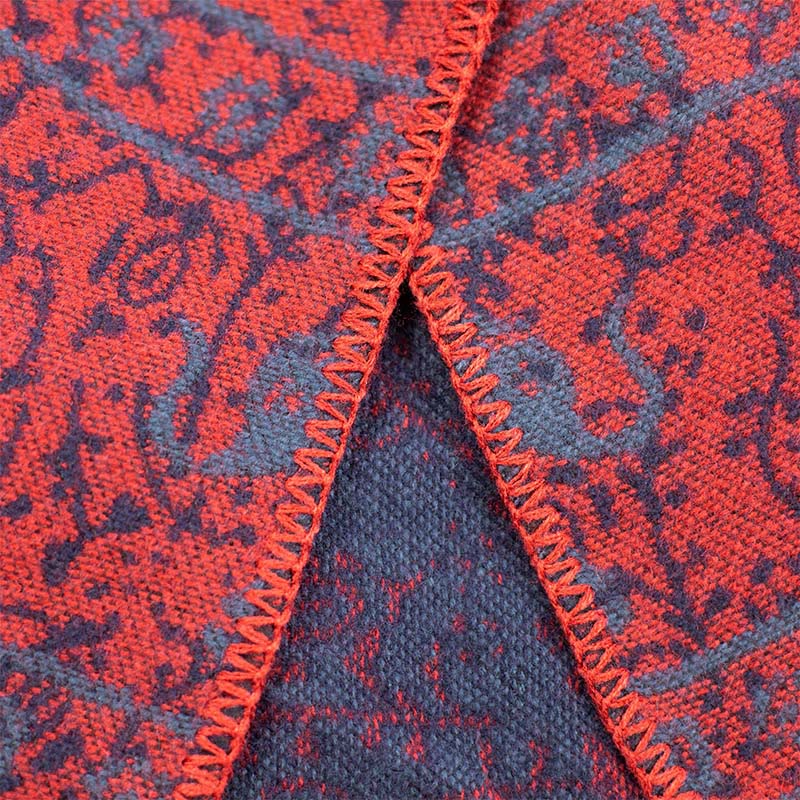 Buddha Stones Tibetischer Jacquard Elefant Geometrie Muster Unisex Gemütlicher Schal Schal - image 7