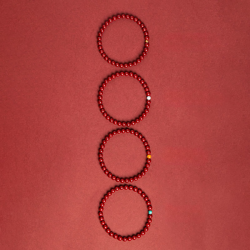 Buddha Stones Zinnober-Türkis-Konzentrationsarmband - image 7