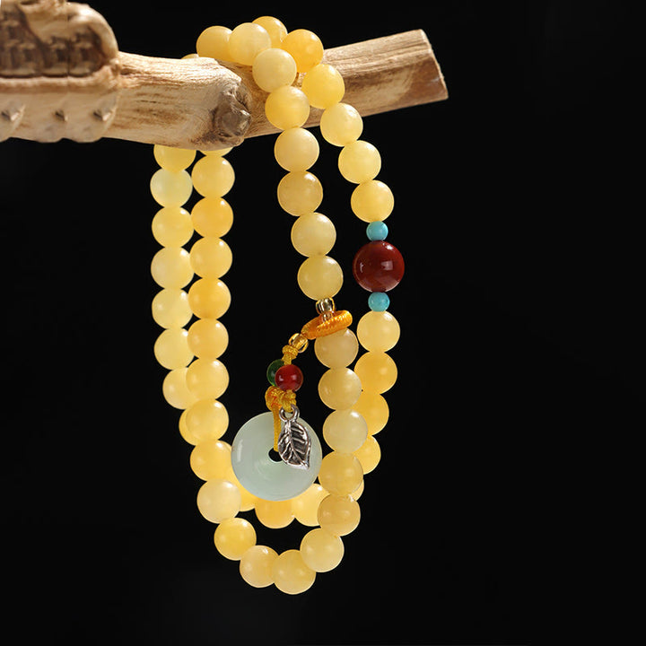 Buddha Stones Topas Peace Buckle Doppelwickel-Design Reichtumsarmband - image 6