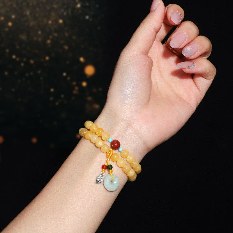 Buddha Stones Topas Peace Buckle Doppelwickel-Design Reichtumsarmband - image 7