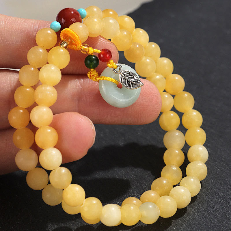 Buddha Stones Topas Peace Buckle Doppelwickel-Design Reichtumsarmband - image 5