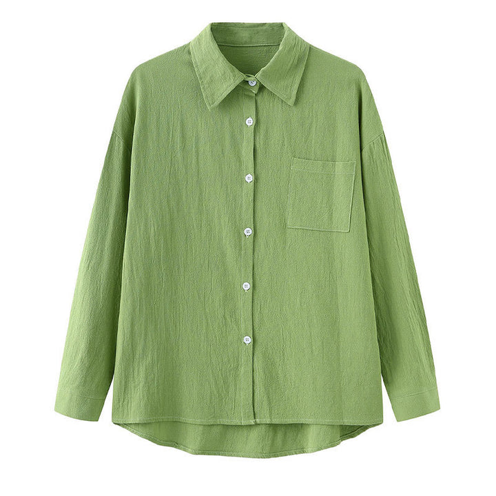 Buddha Stones 2-teiliges Langarm-Shirt-Oberteil mit Taschen und Kordelzughose, Meditationskleidung aus Baumwolle und Leinen für Damen - image 2