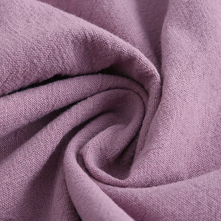 Buddha Stones 2-teiliges Langarm-Shirt-Oberteil mit Taschen und Kordelzughose, Meditationskleidung aus Baumwolle und Leinen für Damen - image 58