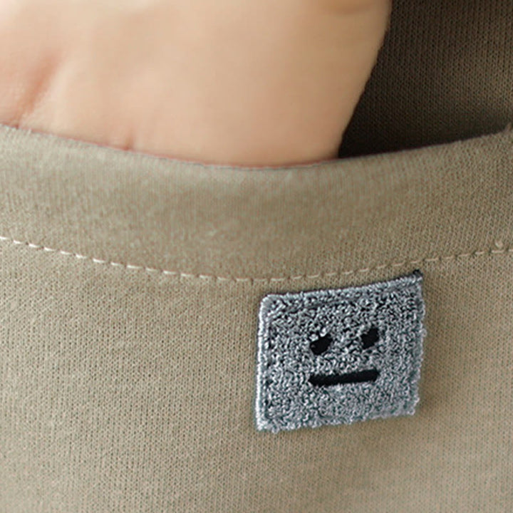 Buddha Stones Plain Damen-Baumwolljacke mit Knöpfen, Rundhalsausschnitt, langen Ärmeln und Taschen - image 14