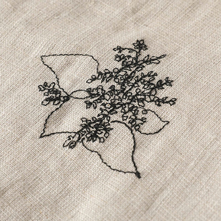 Buddha Stones Damen-Jacke mit Stickerei und Froschknopf, langärmelig, gefüttert, aus Baumwolle, mit Taschen - image 10