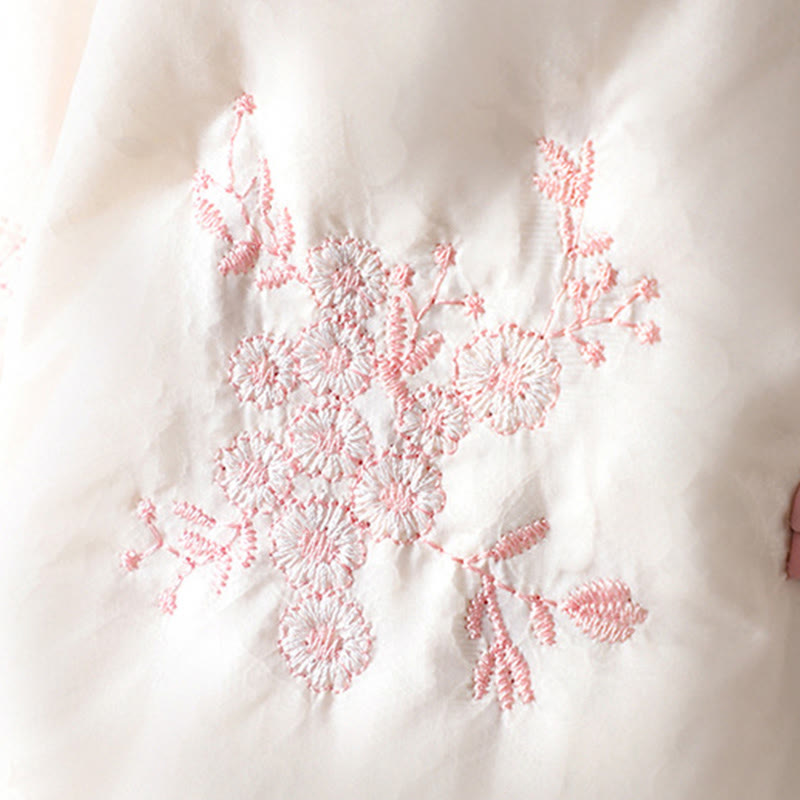 Buddha Stones Damen-Jacke mit Stickerei und Froschknopf, langärmelig, dicke Baumwolle, mit Taschen - image 18