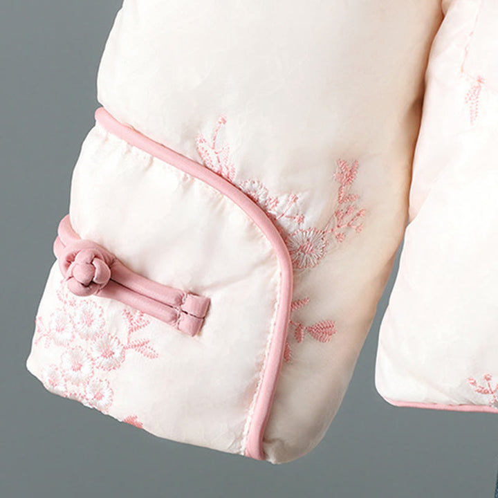 Buddha Stones Damen-Jacke mit Stickerei und Froschknopf, langärmelig, dicke Baumwolle, mit Taschen - image 16