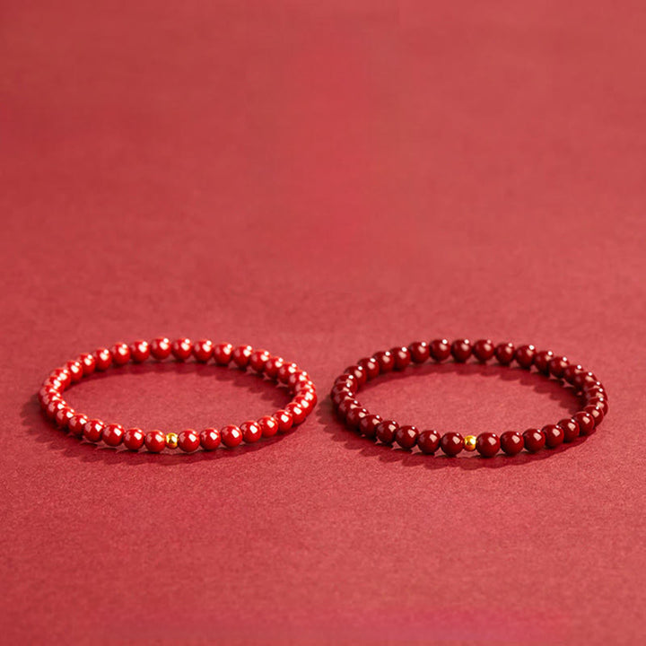 Buddha Stones 925 Sterling Silber Zinnober Perlen Segensarmband - image 12