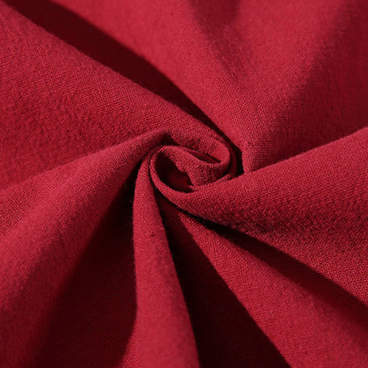 Buddha Stones Herren-Kimono, einfarbig, mit Schnürung, Dreiviertelärmeln und offener Vorderseite - image 15