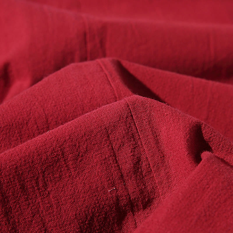 Buddha Stones, weißer Kranich, glückverheißende Wolken, Stickerei, Dreiviertelärmel, Herren-Kimono - image 12