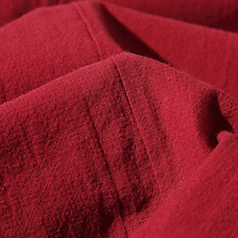 Buddha Stones, weißer Kranich, glückverheißende Wolken, Stickerei, Dreiviertelärmel, Herren-Kimono - image 7