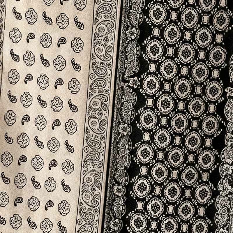 Buddha Stones Ethnic Paisley Geometrie Patchwork Muster Quasten Weicher Thermo Dicker Schal Schal - image 10