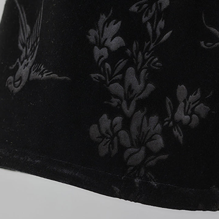 Buddha Stones Damen-Jacquardhose mit hoher Taille und weitem Bein, Baumwollfleece-Futter und Taschen - image 13