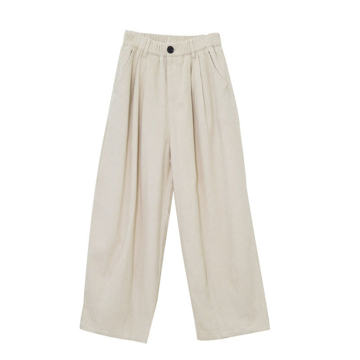 Buddha Stones Damen-Cordhose mit hoher Taille und Reißverschluss, weitem Bein und Taschen - Beige - US6, UK/AU10,EU38 (L) - image 17