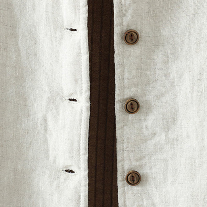 Buddha Stones Casual Buttons Damen Langarm-Baumwolljacke mit Taschen - image 4