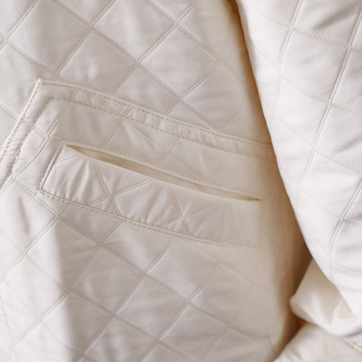 Buddha Stones Lässige, einfarbige Damen-Langarm-Baumwolljacke mit Taschen - image 10