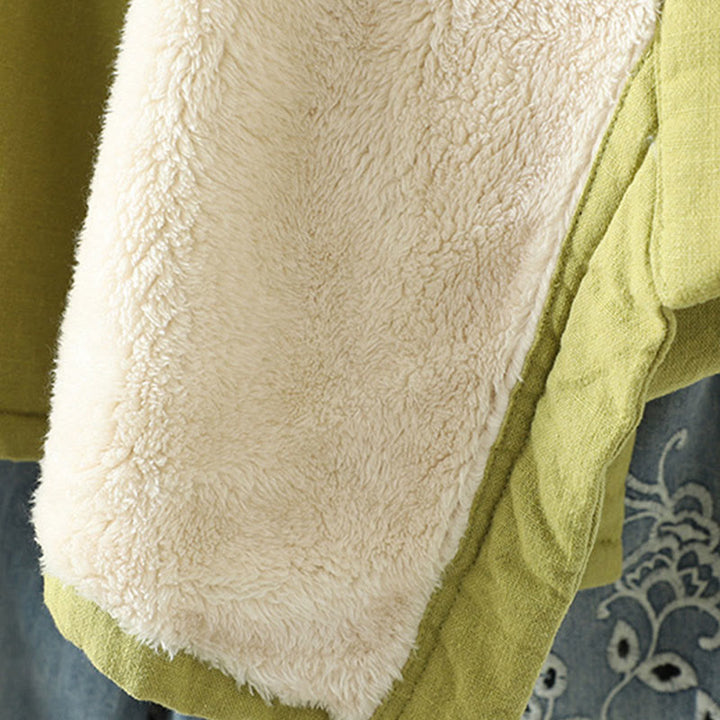 Buddha Stones Kordelzug Zen Meditation Damen Langarm Baumwolljacke - image 5