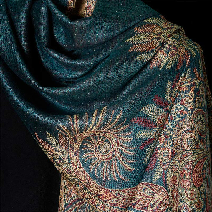 Buddha Stones Frühling Lange Blätter Blumen Muster Quaste Weicher Schal Schal - image 3