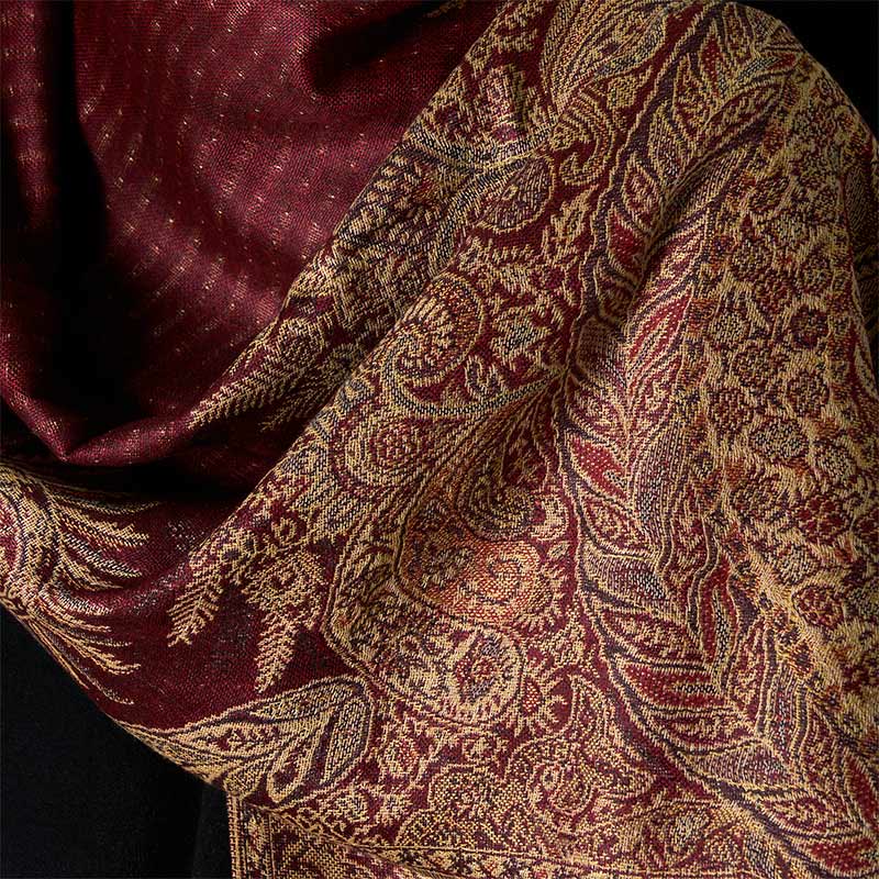 Buddha Stones Frühling Lange Blätter Blumen Muster Quaste Weicher Schal Schal - image 15