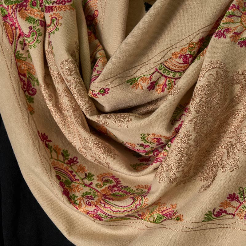 Buddha Stones Winter Bunte Ranken Blumen Muster Quaste Gemütlicher Schal Schal - image 9