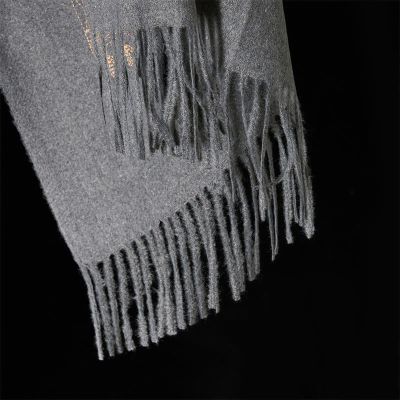 Buddha Stones Winter Bunte Ranken Blumen Muster Quaste Gemütlicher Schal Schal - image 5