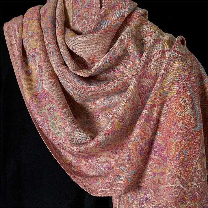 Buddha Stones Frühling Cashew Blume Reben Muster Quaste Weicher Schal Schal - image 3