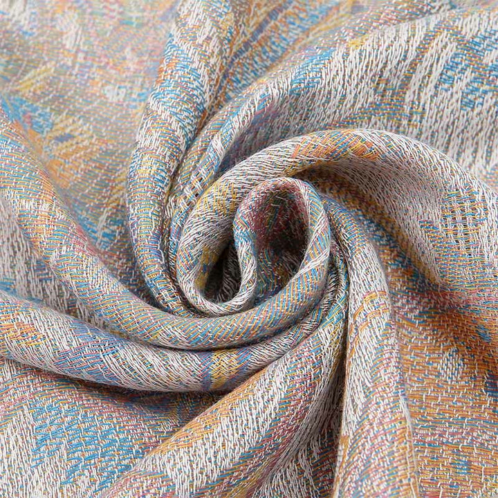 Buddha Stones Frühling Cashew Blume Reben Muster Quaste Weicher Schal Schal - image 8