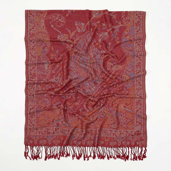 Buddha Stones Frühling Cashew Blume Reben Muster Quaste Weicher Schal Schal - image 12