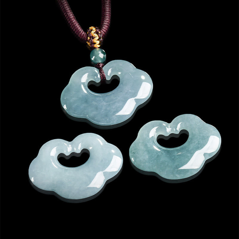 Buddha Stones Glücksbringer Ruyi Jade Glück Halskette String Anhänger - image 7