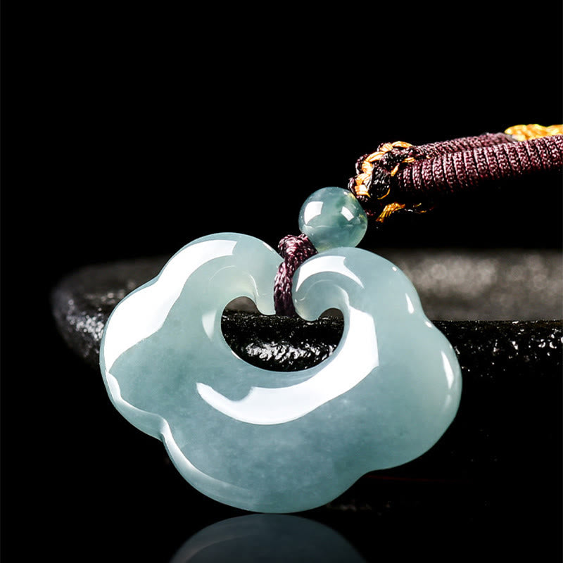 Buddha Stones Glücksbringer Ruyi Jade Glück Halskette String Anhänger - image 9