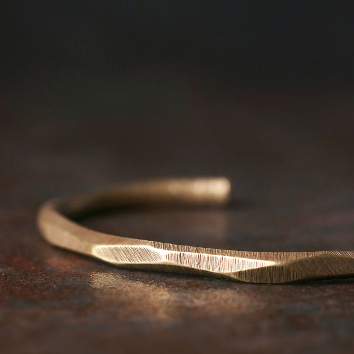 Buddha Stones Kupfer Messing Hand Polieren Offene Selbstpflege Armband Armreif - image 3