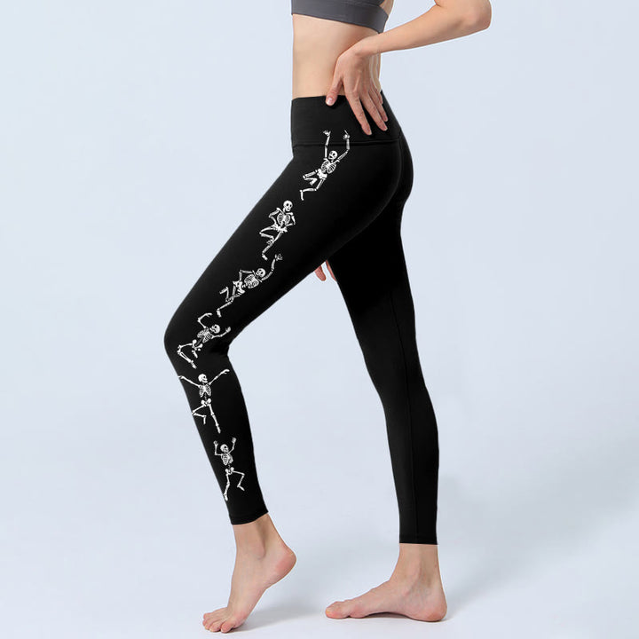 Buddha Stones Der Herr der Leiche Wald Schädel Muster Gym Leggings frauen Yoga Hosen - image 2
