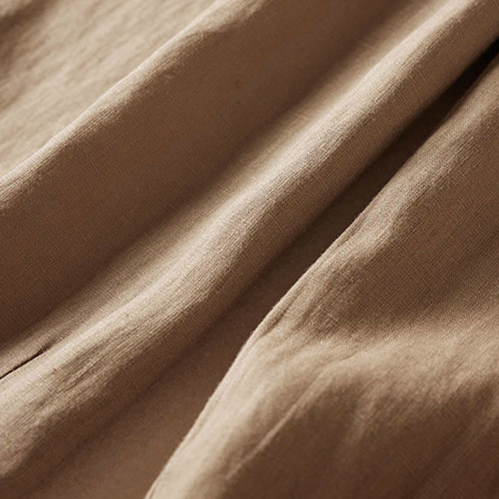 Buddha Stones Sommer-Haremshose mit kleiner Blumenstickerei und Taschen - image 8