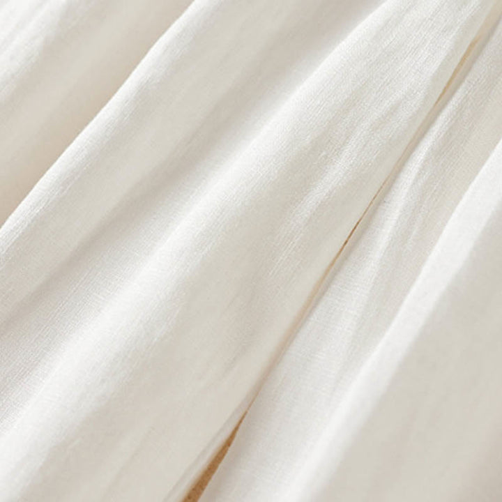 Buddha Stones Sommer-Haremshose mit kleiner Blumenstickerei und Taschen - image 20