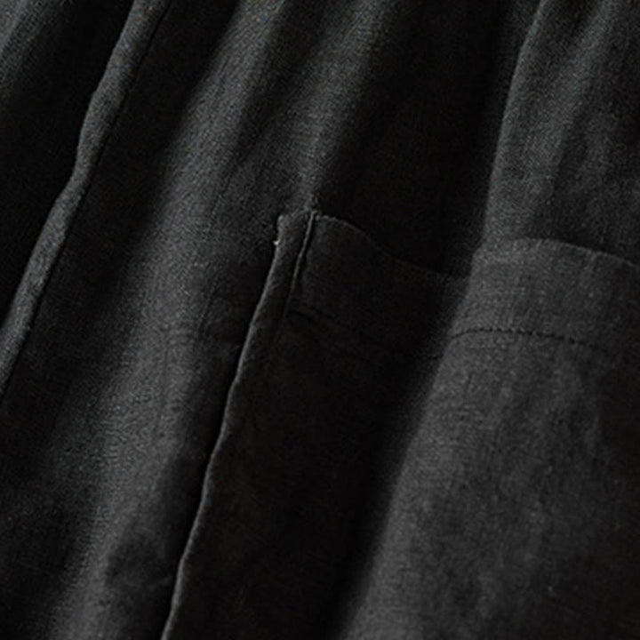 Buddha Stones Sommer-Haremshose mit kleiner Blumenstickerei und Taschen - image 39