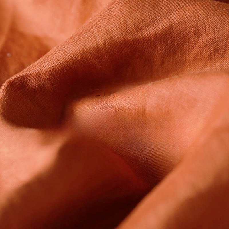 Buddha Stones – Lässiges, schlichtes Midikleid mit Akkordeonfalten, V-Ausschnitt und halblangen Ärmeln und Taschen - image 13