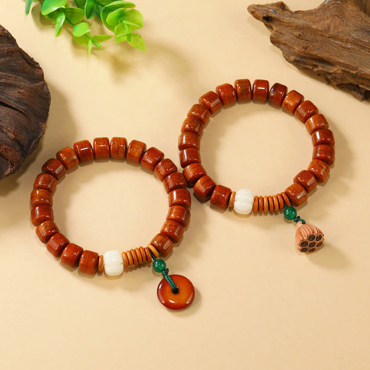 Buddha Stones , Knochenperlen, Lotus-Friedensschnalle, Erleuchtungsarmband - image 10