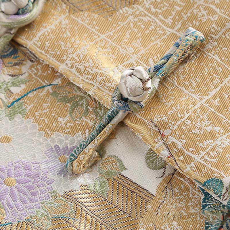 Buddha Stones Mandarin Duck Pfingstrose Blume Frosch-Knopf Langarm Herrenjacke mit Taschen - image 11