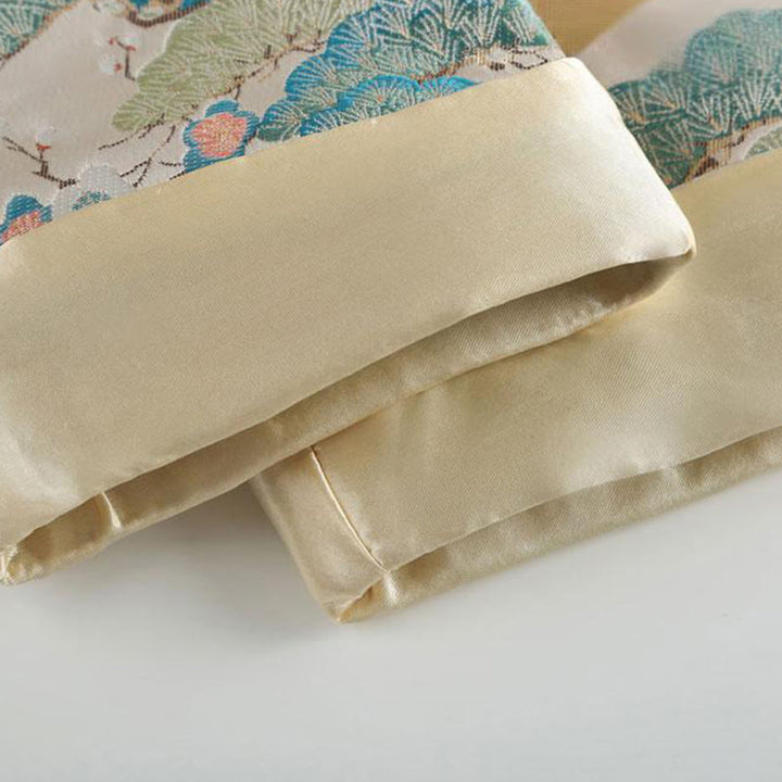 Buddha Stones Mandarin Duck Pfingstrose Blume Frosch-Knopf Langarm Herrenjacke mit Taschen - image 12